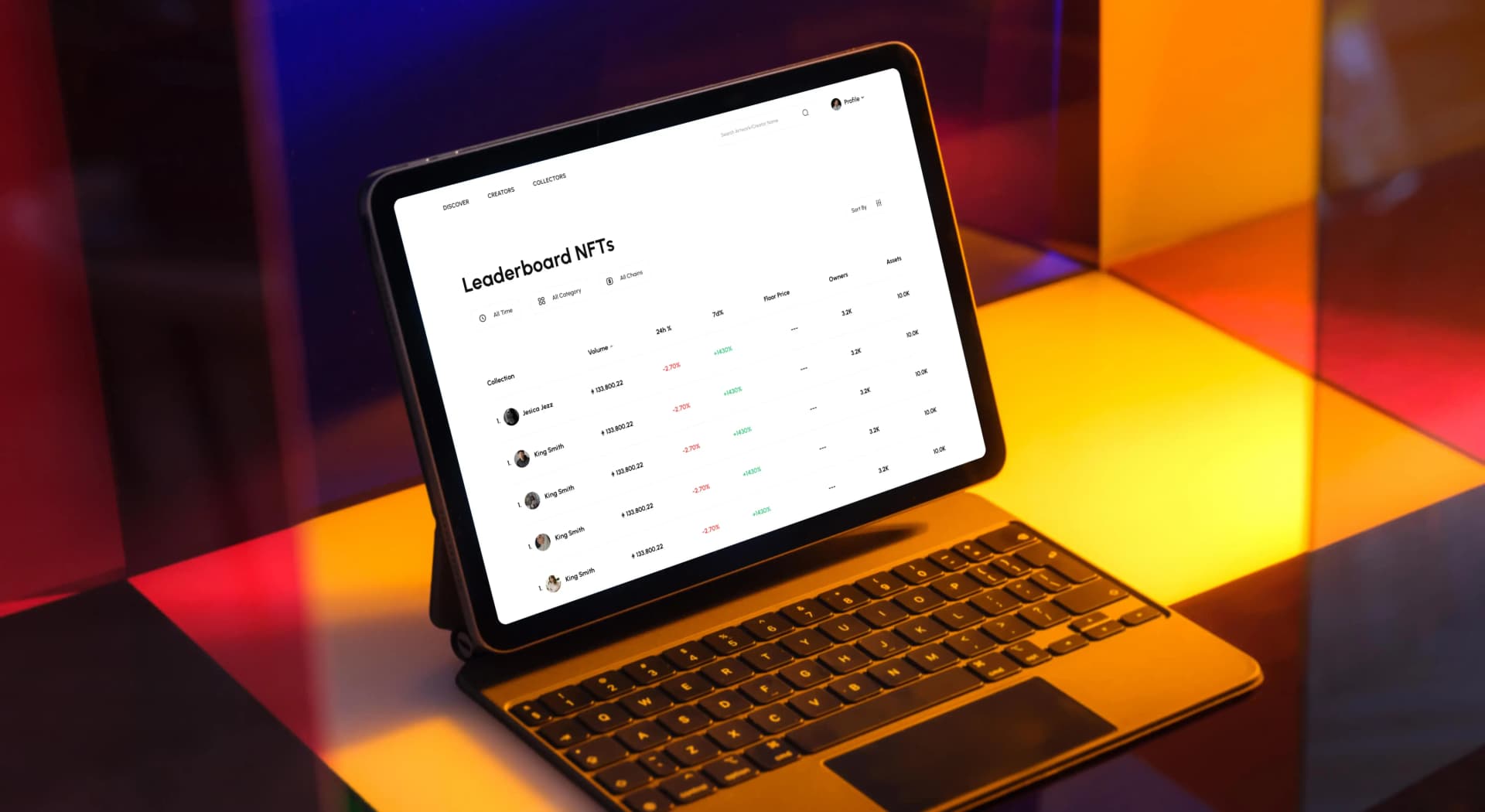 NFT Marketplace Section 2 Desktop