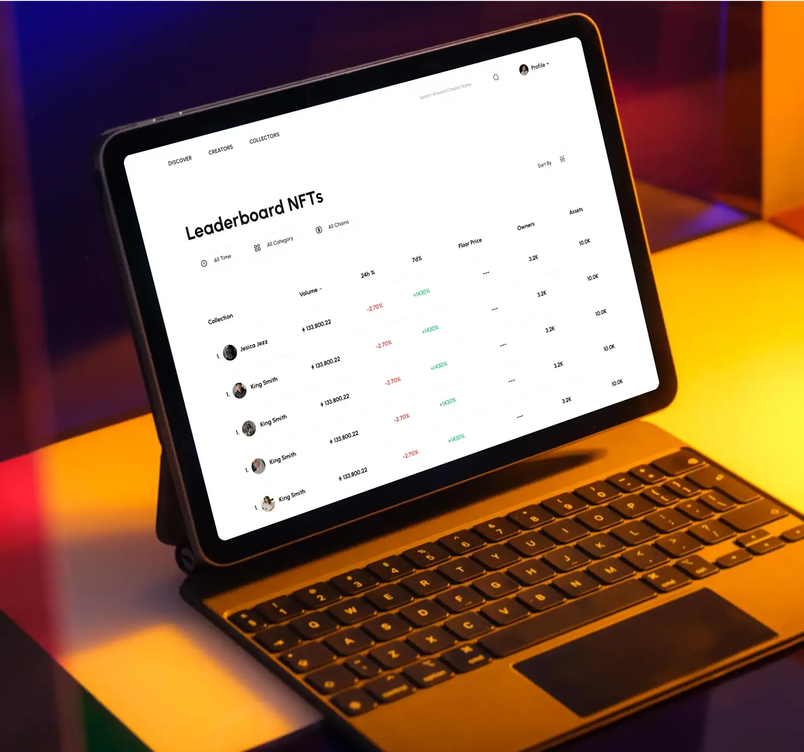 NFT Marketplace Section 2 Mobile