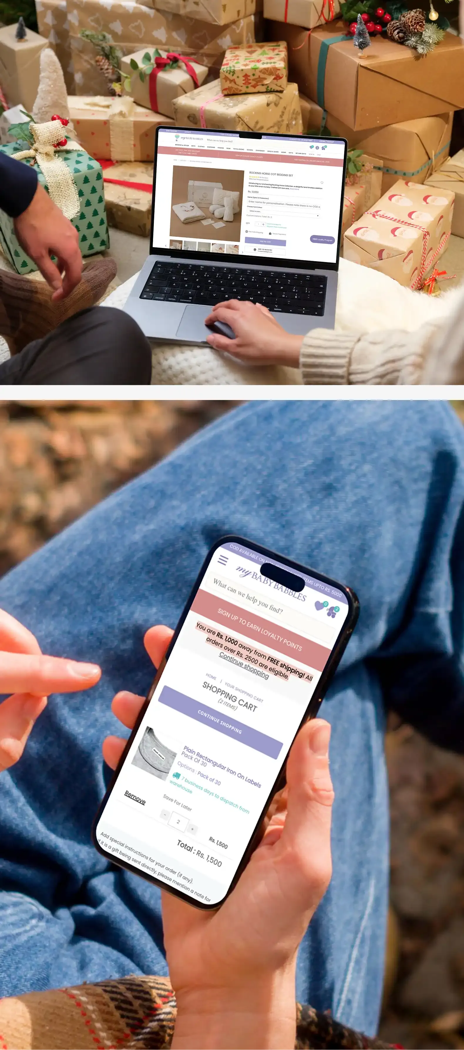 MyBabyBabbles Website Design and Development Mobile