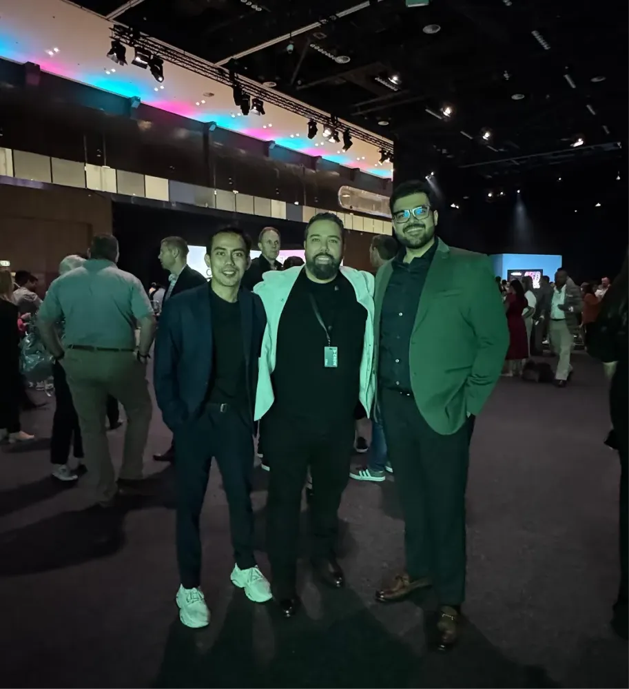 Tenet's Founder Shantanu Pandey with the Creative Team of G42 at an event in Abu Dhabi UAE.