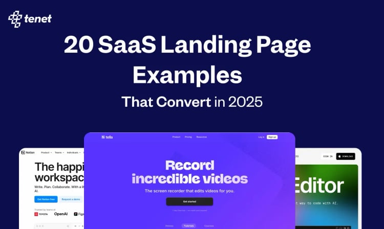 20 SaaS Landing Page Examples That Convert in 2025