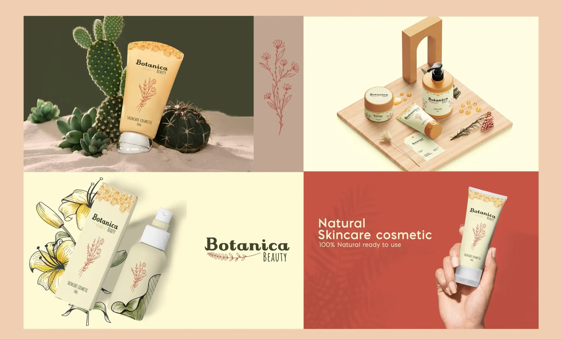 Botanica Beauty Product Packaging