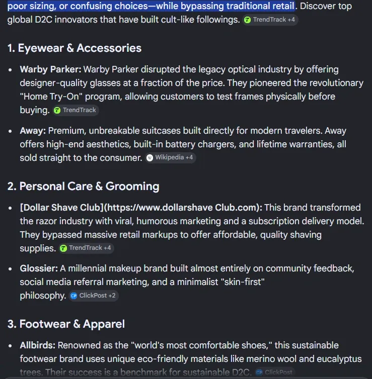 Built clear brand personalities
