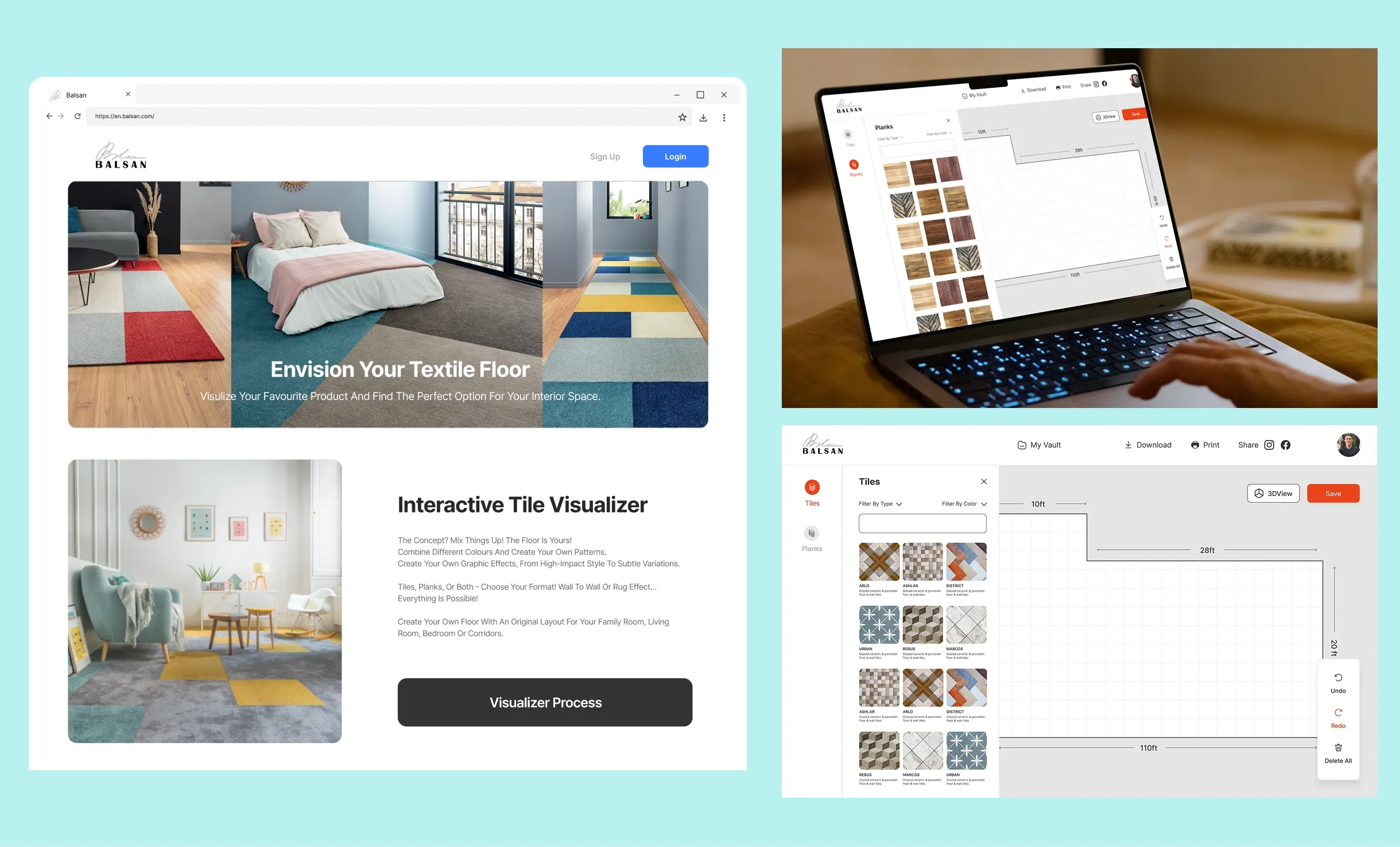 Balsan 3D Simulator Web Design