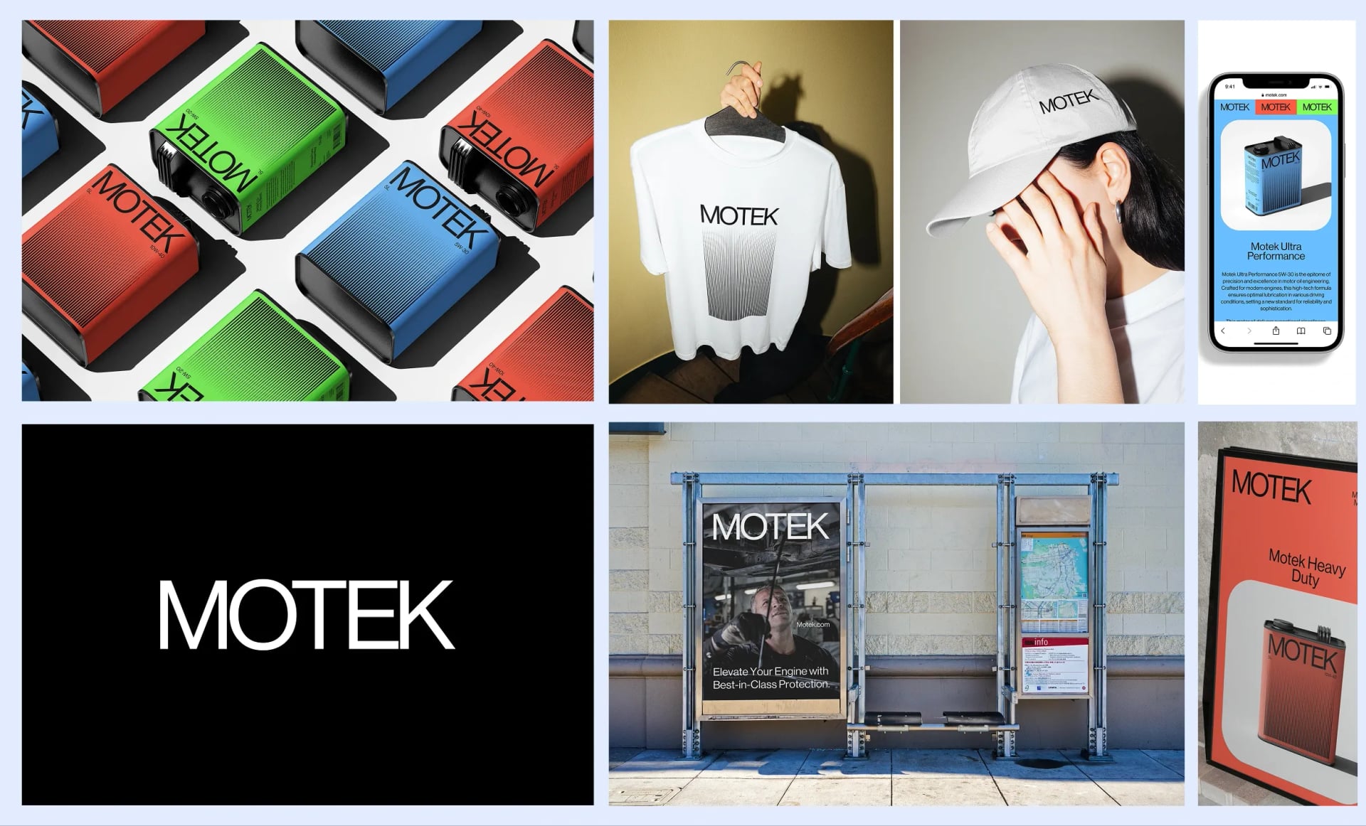 Motek Premium Motor Oil Brand Identity