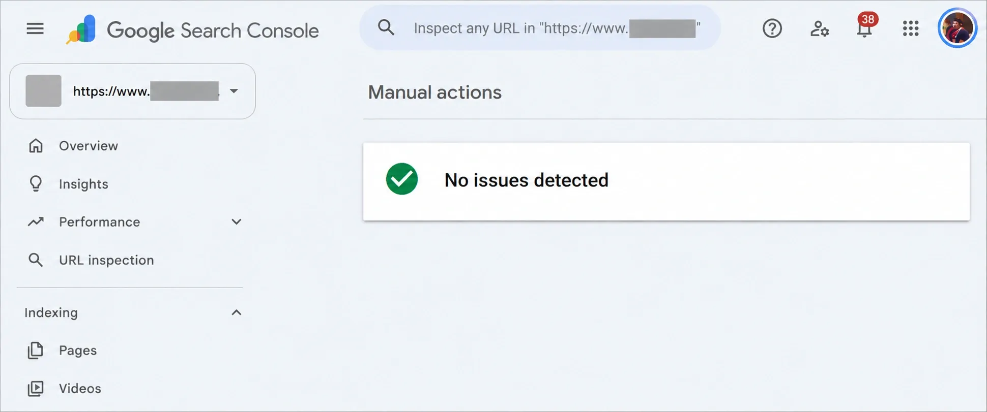 Google manual action