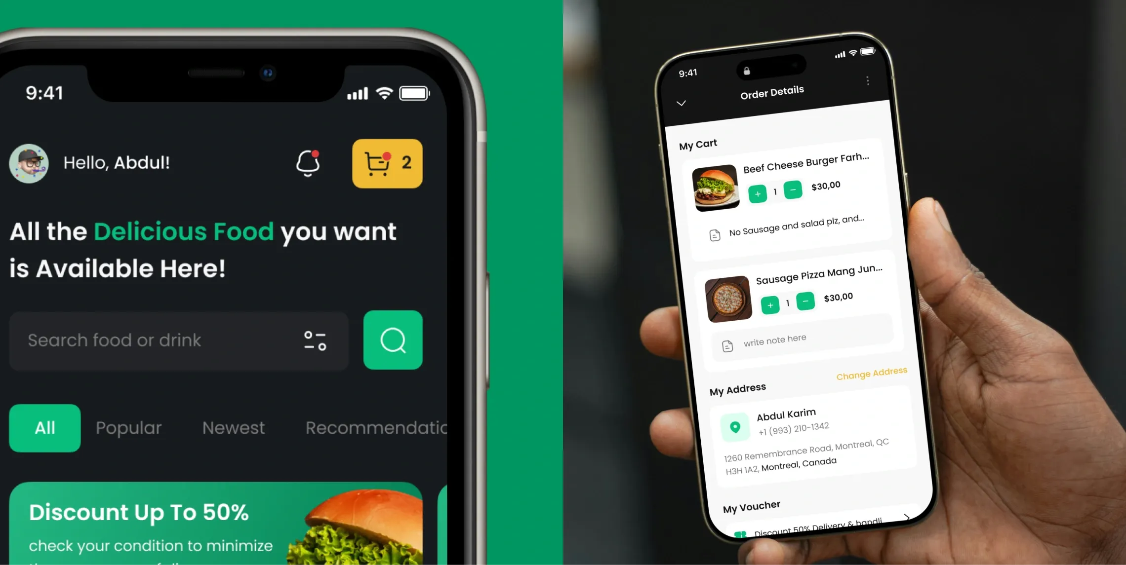 Food Delivery App UI UX Design