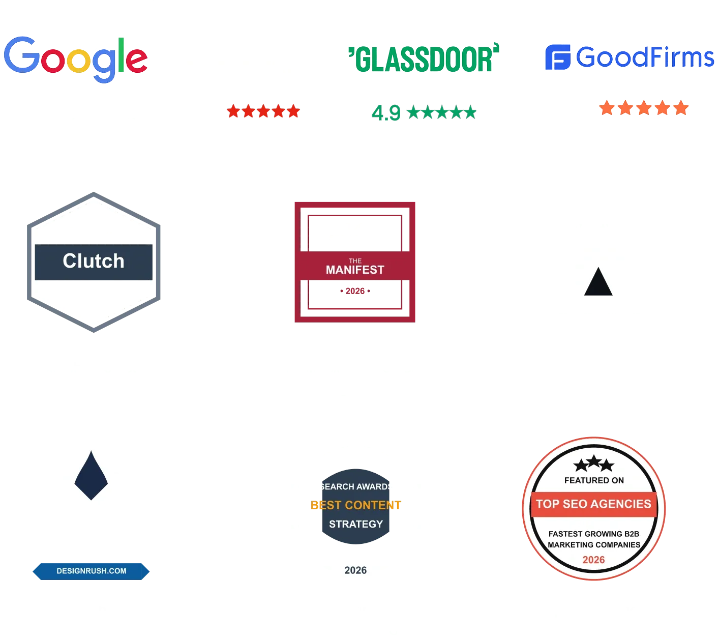 Proven Rated Awarded Badges