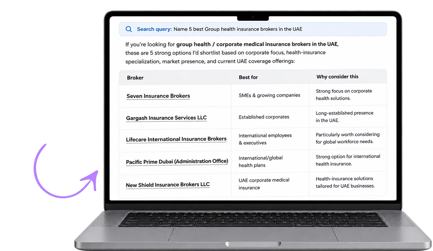 AI Search Mobile Mockup