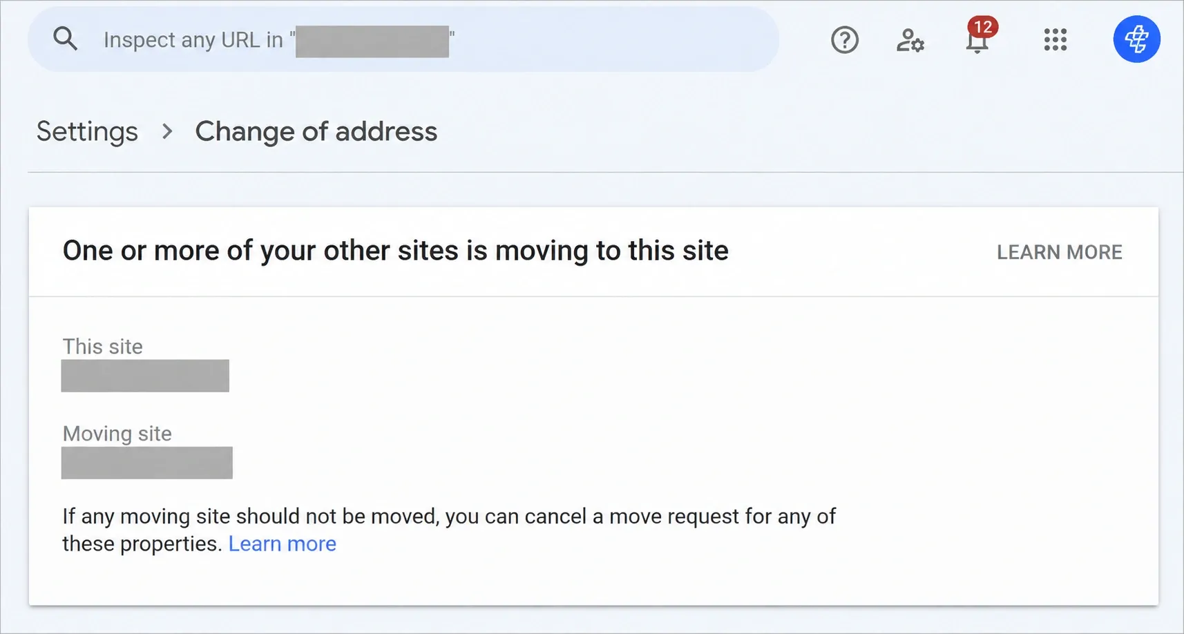 Recent website migration or redesign