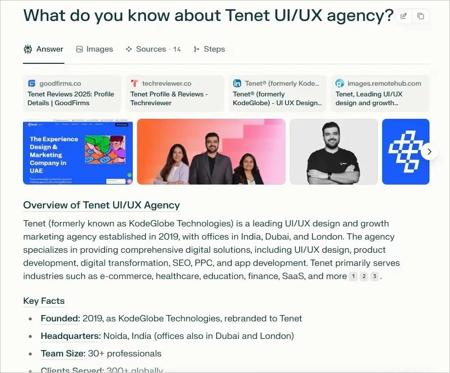 Tenet UI UX agency