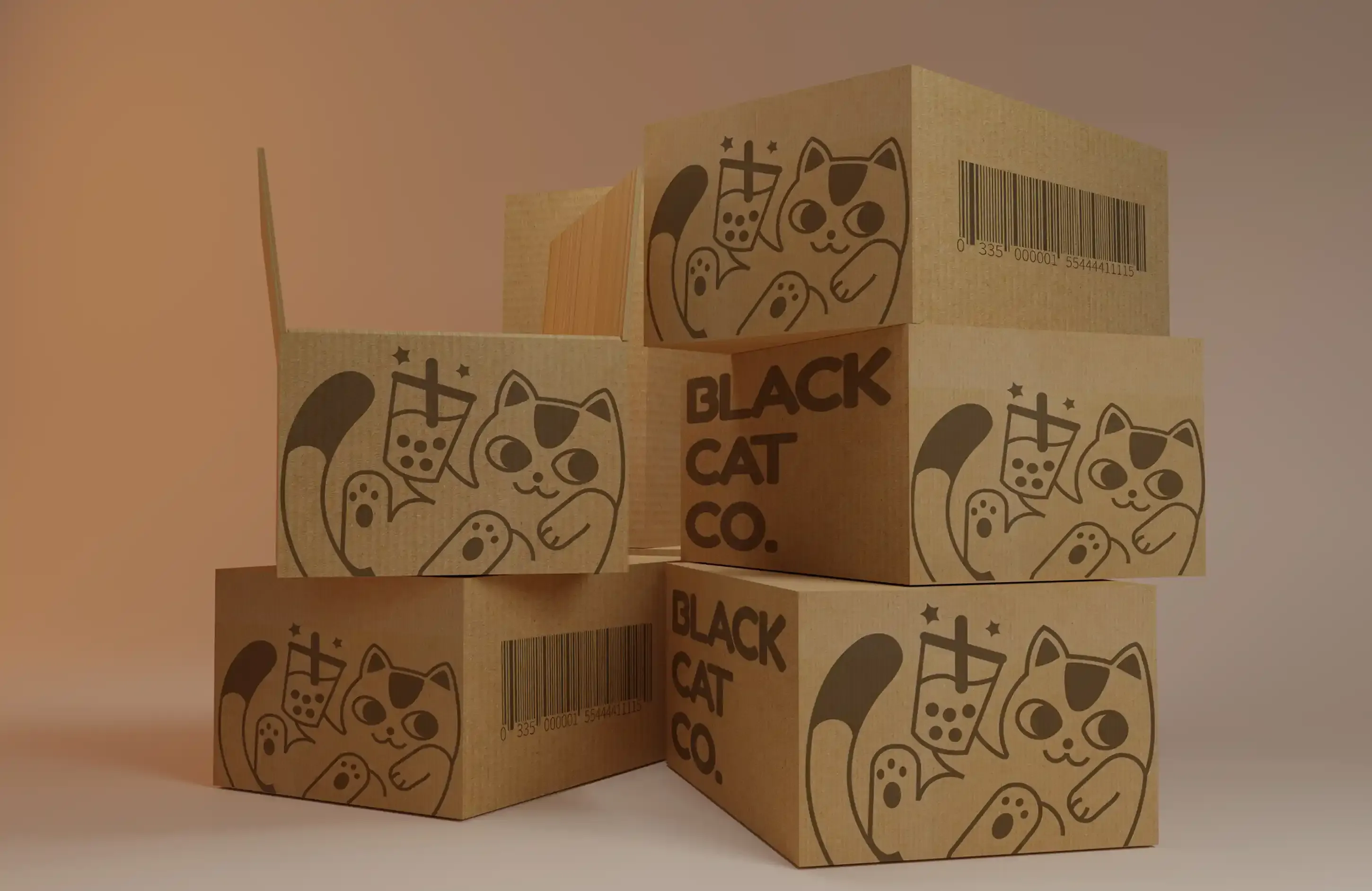 Black Cat Coffee Package Design 4