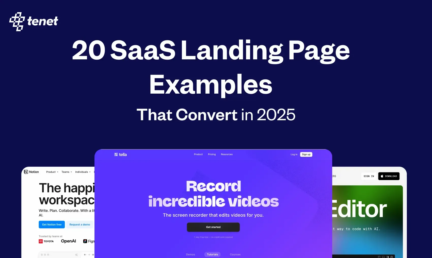 20 SaaS Landing Page Examples That Convert in 2025