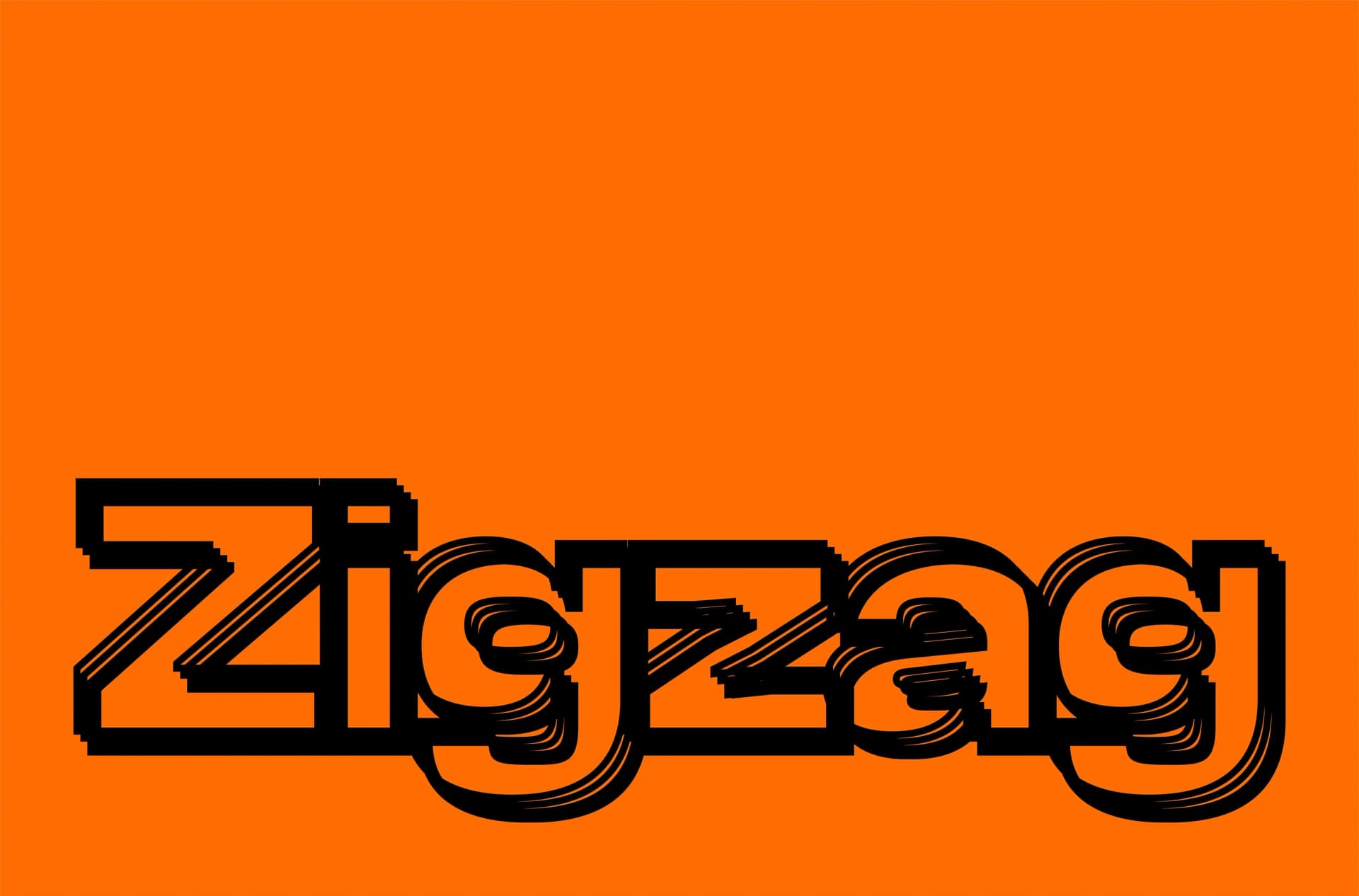 Zigzag brand identity logo design for AI and data innovation studio