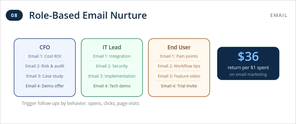 Email Nurture Sequences Aligned to Buying Committee Roles