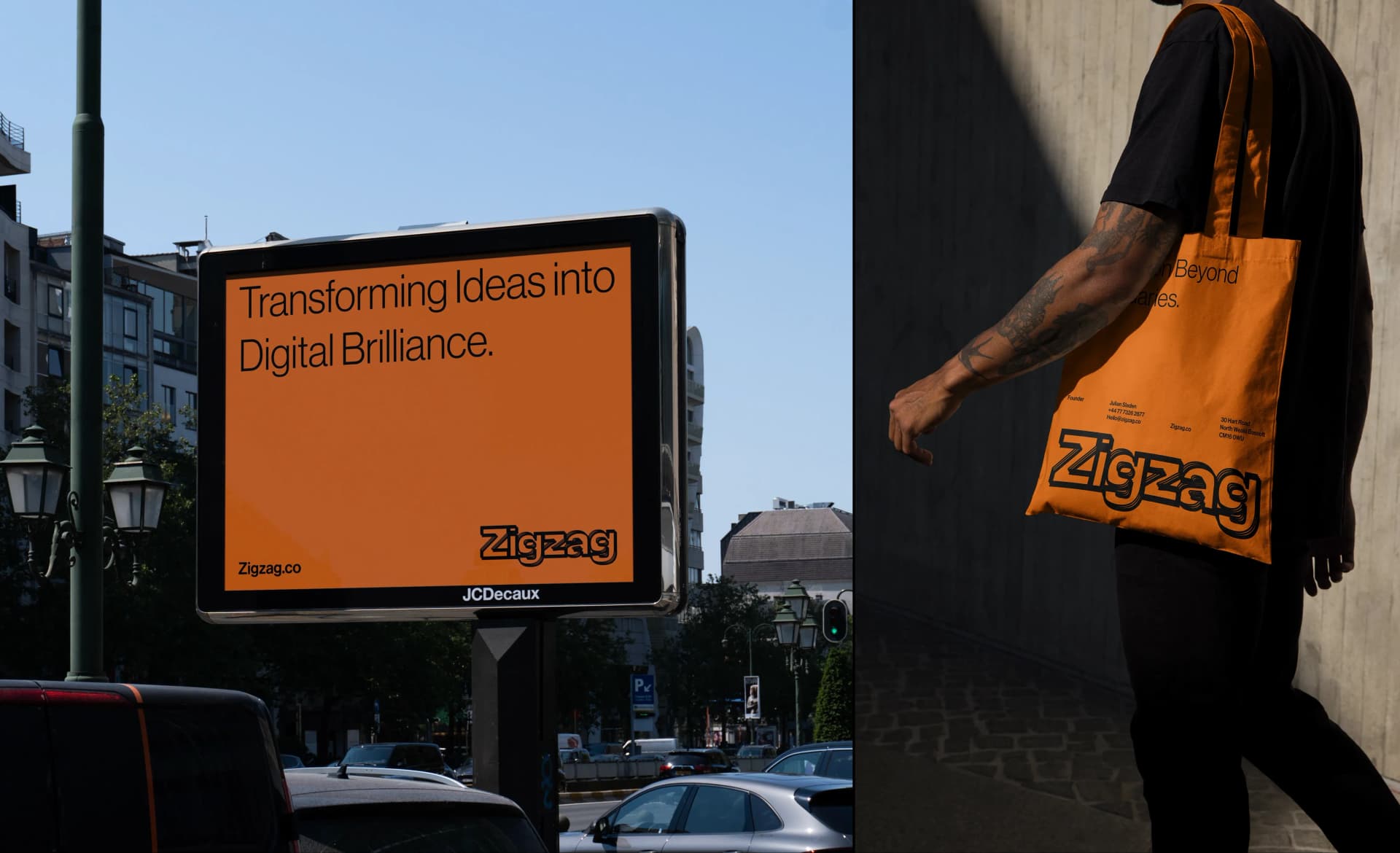 Zigzag brand presentation deck design for stakeholder meetings