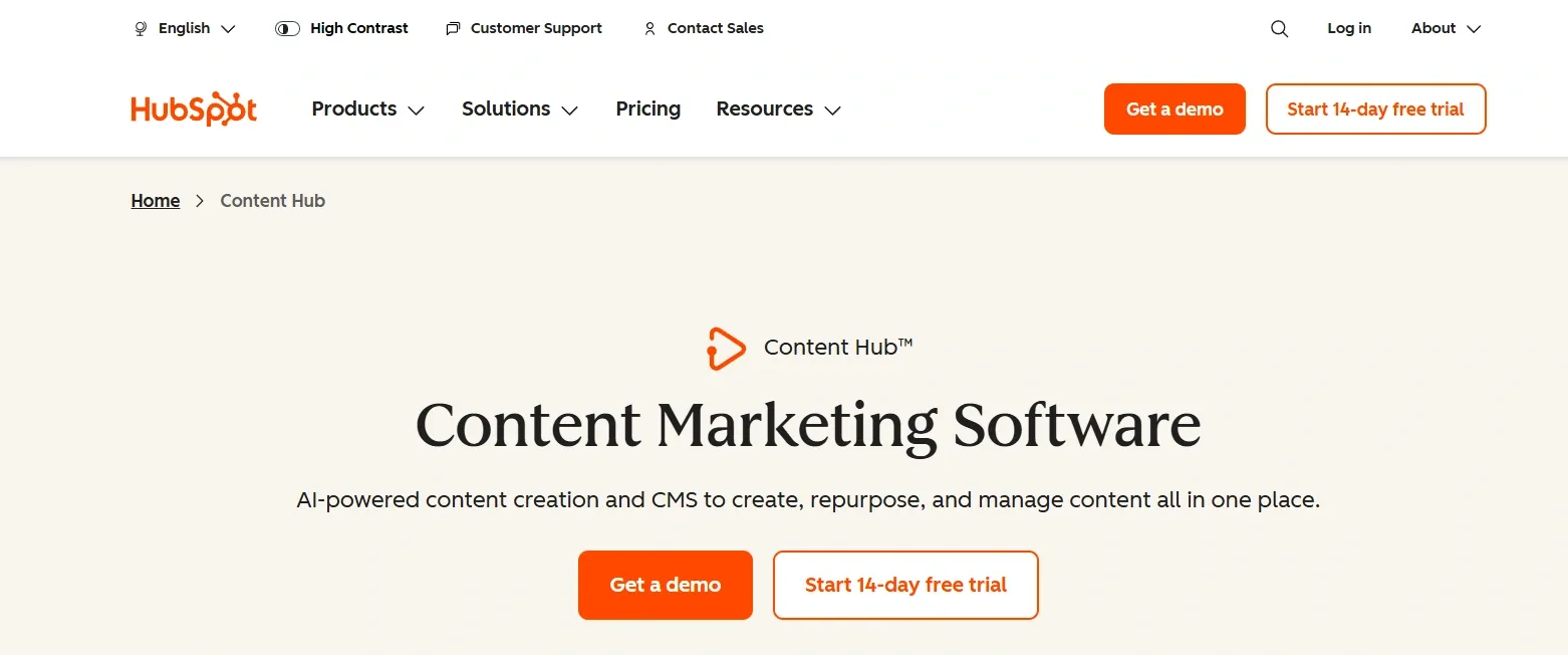 Hubspot Content Hub