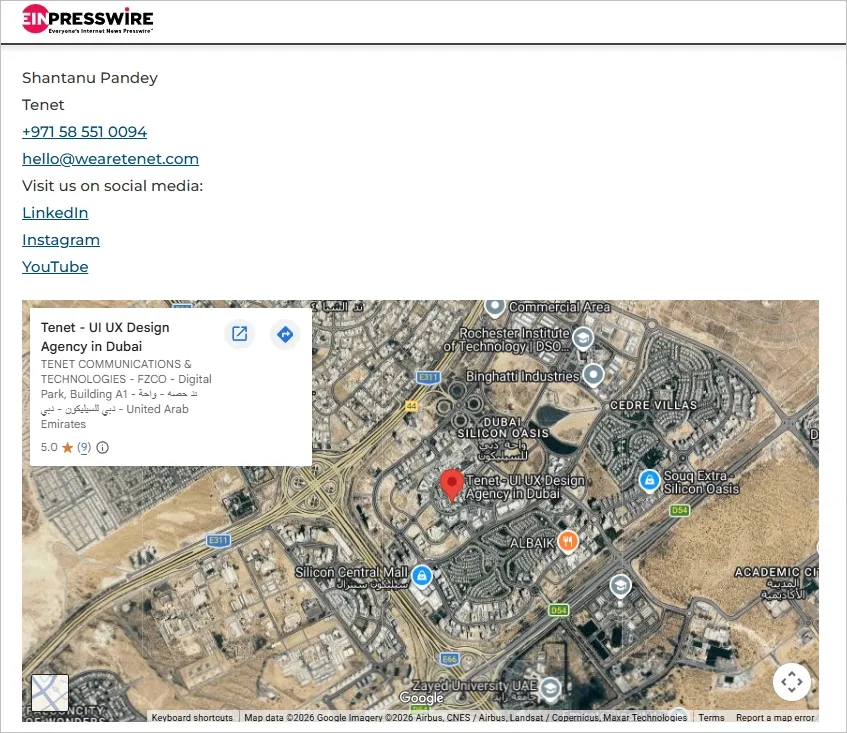 Name, Address, Phone, and Company Details