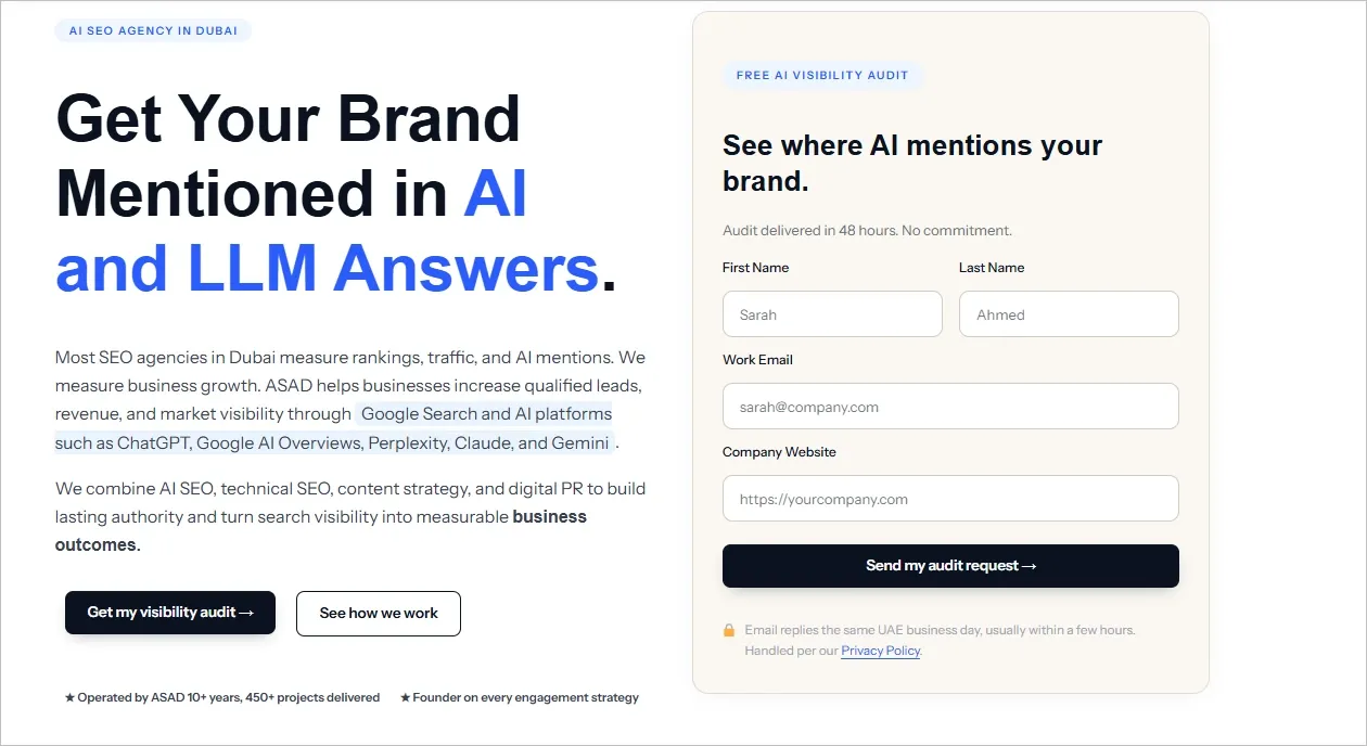 asad company - ai seo agency dubai