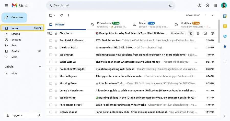 gmail ux design