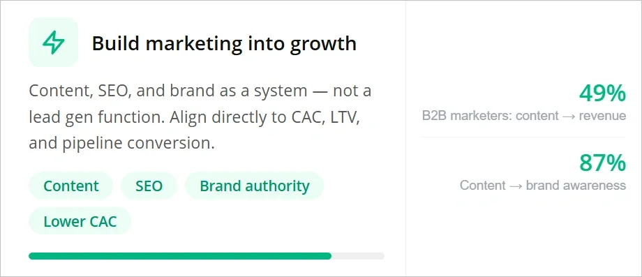 Build Marketing Into Your Growth Engine