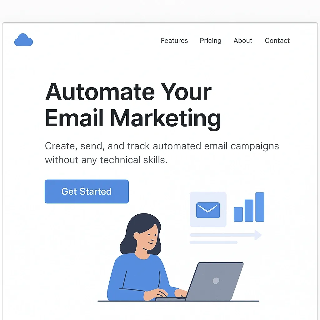 Example of an effective SaaS landing page subheadline