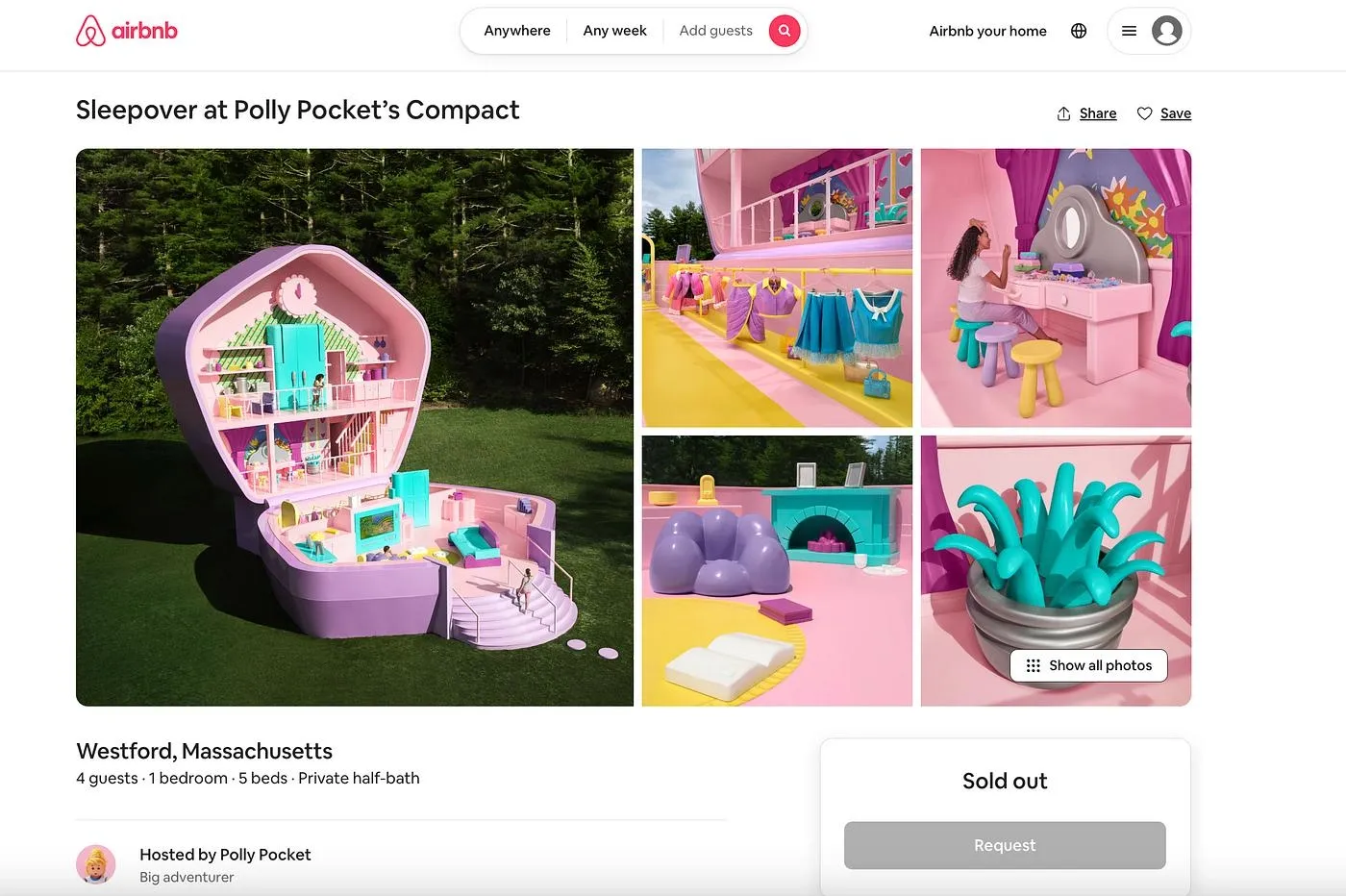 Airbnb × Polly Pocket