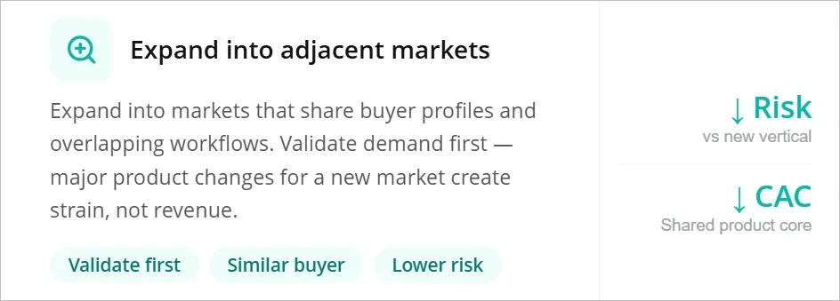 Expand Into Adjacent Markets