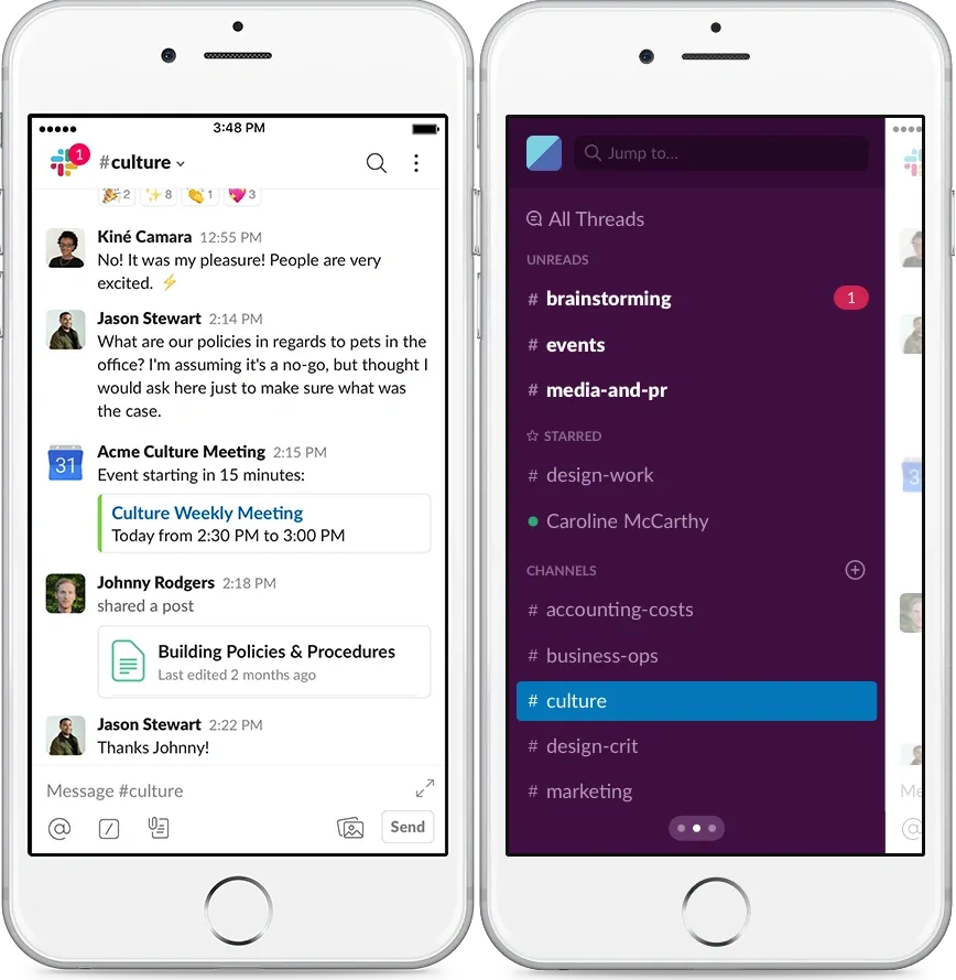 slack UX