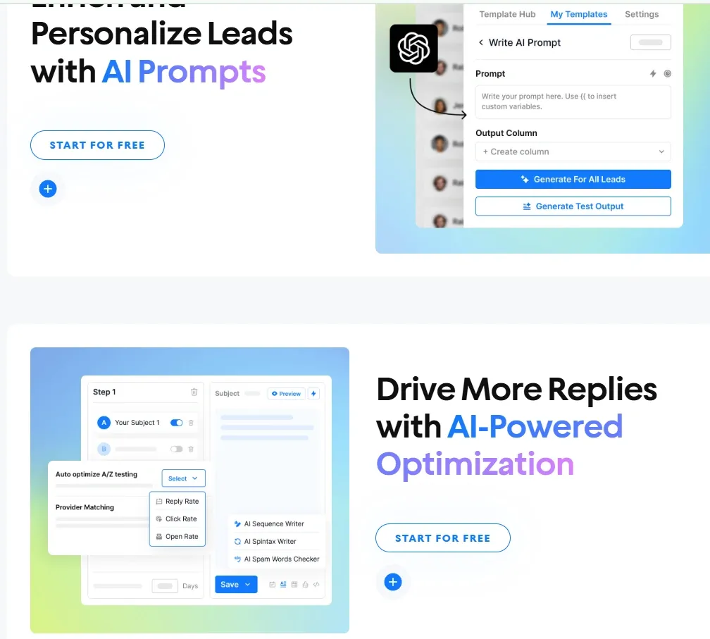 image showcasing product visuals & demo video
